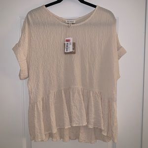 Cream Babydoll Top NWT